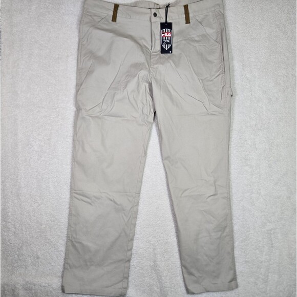 Fila x 2Pac Mens 40x32 Carpenter Cargo Pants Lightweight Stretch - Picture 2 of 11